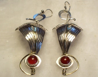 IN FULL SAILS 5 - Silver Earrings with stones