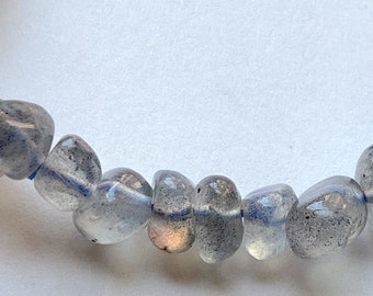 Bracciale Con Perline Di Labradore Nera Naturale Uomo Donna Braccialetti In Pietra Nera Labrador Originale Reale Realizzati Con Gioielli In Pietra Naturale - Foto 6