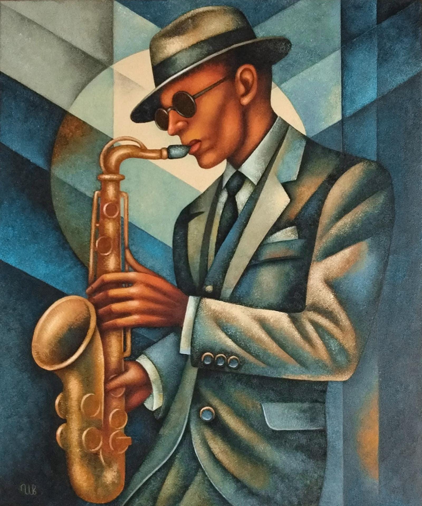 Original Oil Painting Jazz Club - Etsy
