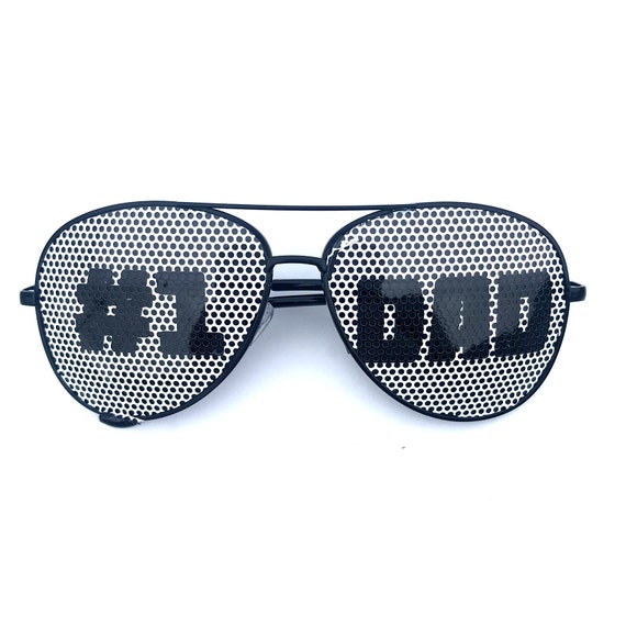 Number 1 Dad Graphic Aviator Sunglasses, (other styles available!)