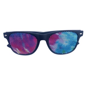 Pink and Blue Tie-dye Trippy Colorful Graphic Polarized - Etsy