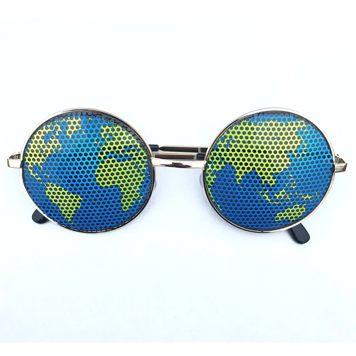 Earth Graphic Aviator Sunglasses other Styles Etsy
