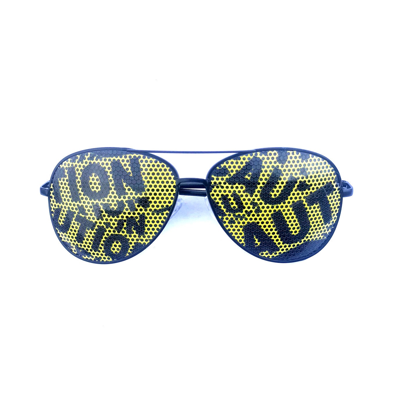Gafas de sol de aviador gráfico de cinta de precaución otros | Etsy