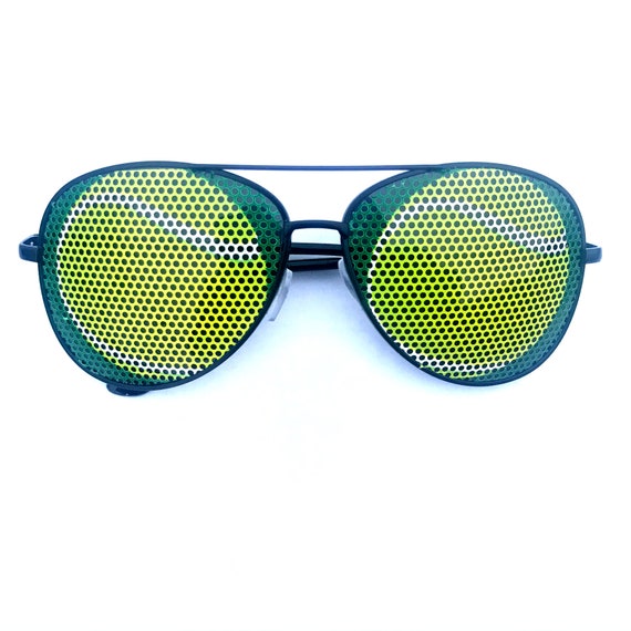 Tennis Ball Graphic Aviator Sunglasses, other Styles Available