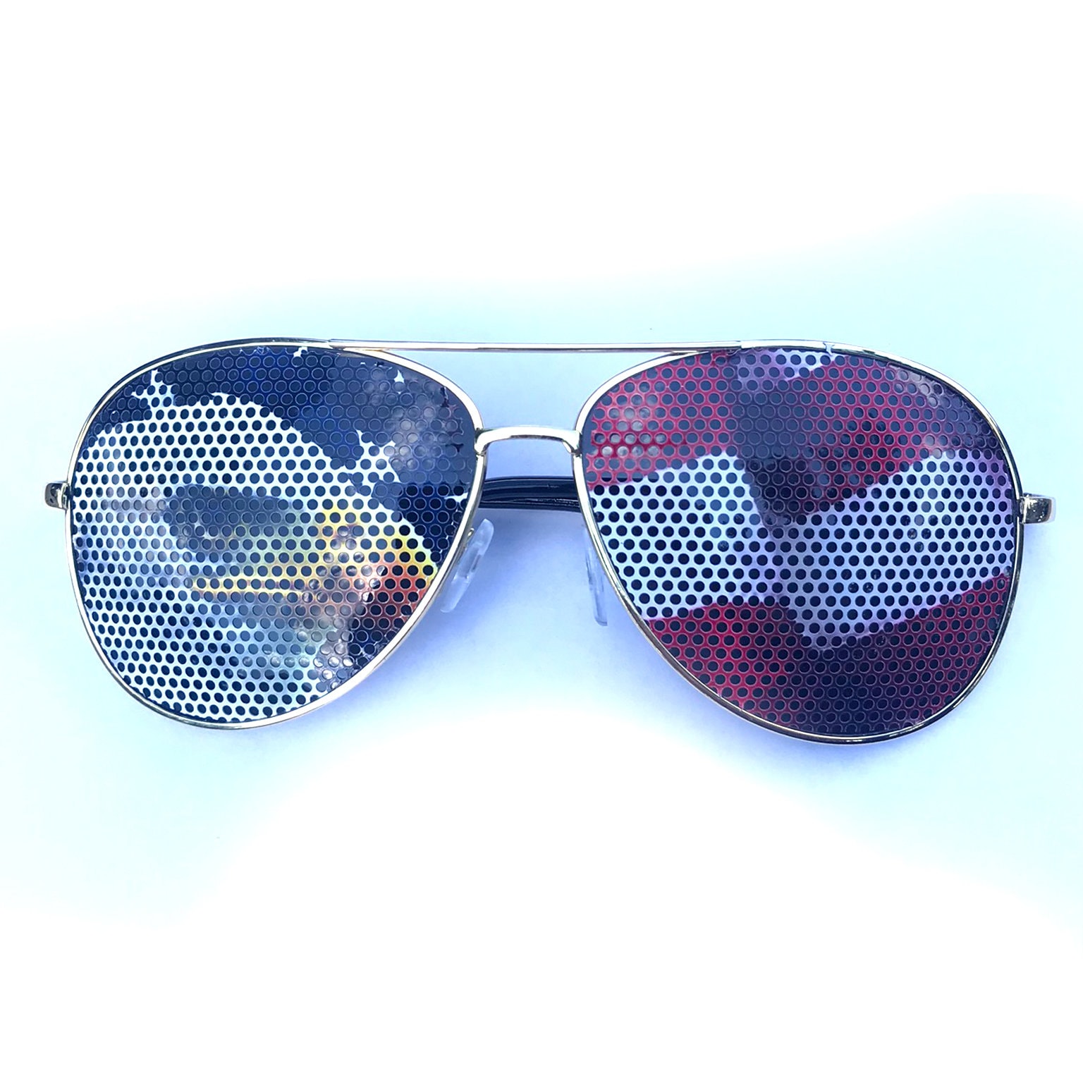 American Eagle on Flag Red White and Blue Aviator Graphic