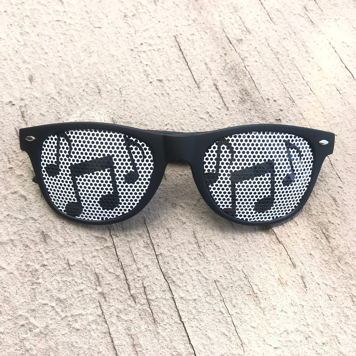 Musical Note Graphic Wayfarer Sunglasses Etsy
