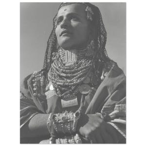 Poster jemenitische Jüdin | Israel, Hebräisch, Jüdische Kunst, Jüdische Geschichte, Vintage Foto, Mizrahi, Israelische, Jüdische Wandkunst, Chai