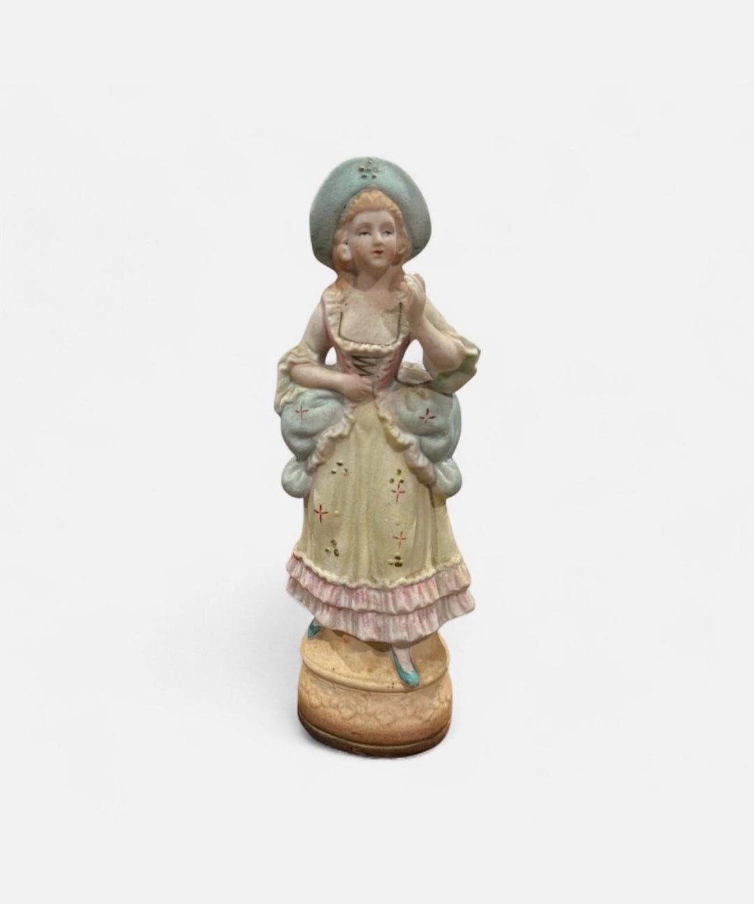 L&M INC 18th Century Style Porcelain Rococo French Shepardess Statue ...