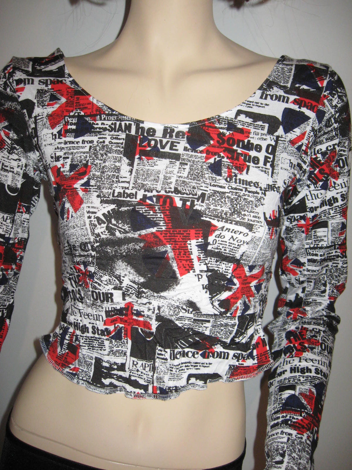 Newspaper Crop Top - Etsy Newspaper Crop Top - Etsy