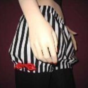Gothic Striped Short Bloomers Pantaloons New Sequoia Black White Red  Rock Party Pirate Gift Steampunk Lolita cosplay Festival