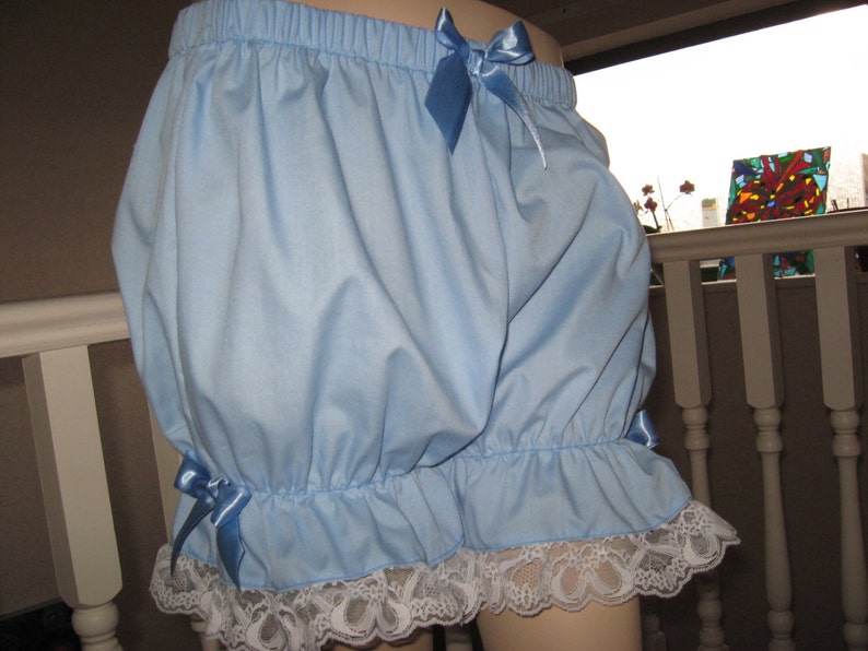 New Sequoia Baby Blue White Lace Back Frilled Short Bloomers Etsy
