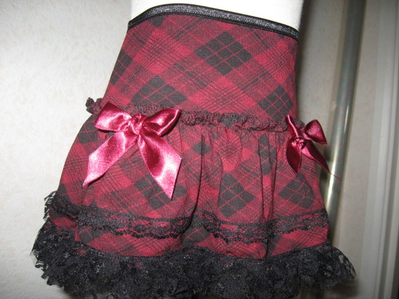 NEW Girls ALL Black Linen lace Frilly Party Gift Skirt Dance Goth Rock Punk