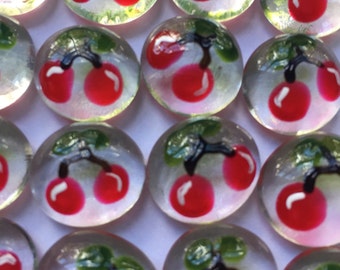 Cherry cherries mini art glass gems party favors kitchen decorations