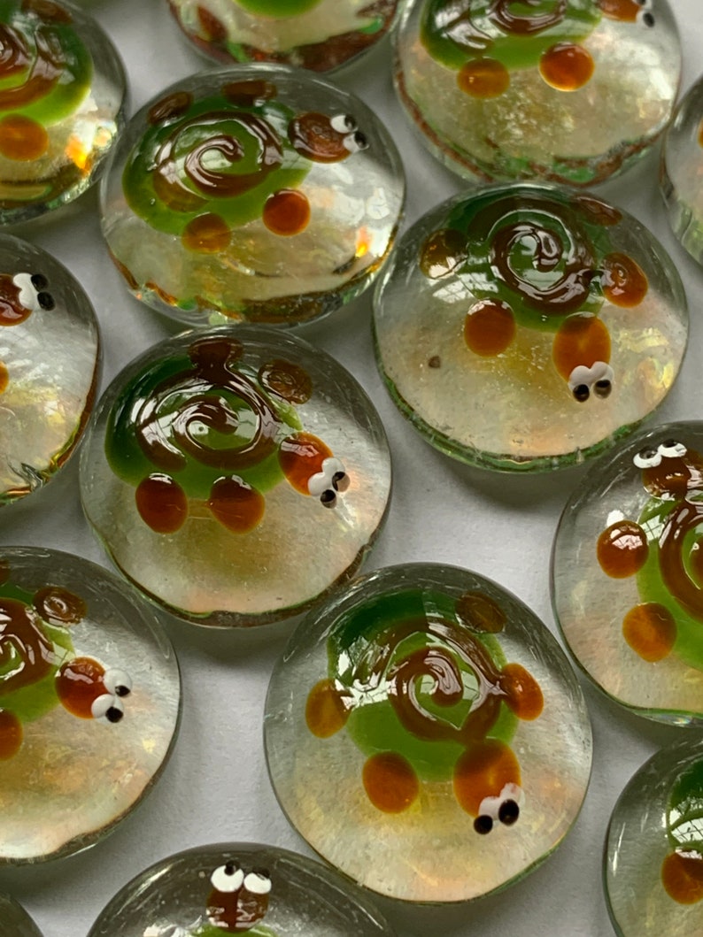 Turte Gems Hand Painted Glass Gems Turtles Turtle for Crafts , Party Decorations ...