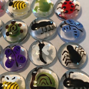 Summer critter mix Butterflies dragonflies ants bees glass gems party favors