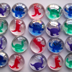 Hand painted glass gems party favors dinosaurs dinosaur set of 50