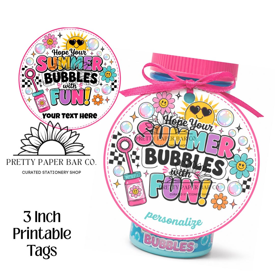 Editable Bubble Gift Tags for Students | End of Year Class Gifts | Hope ...