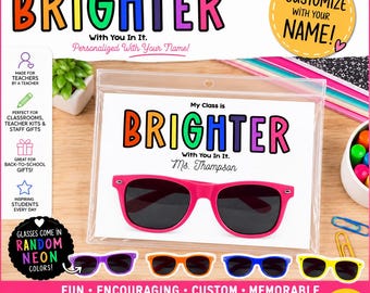 Bulk Student  Gifts for Back to School | My Class Is Brighter With You In It |Teacher Welcome Gift |First Day Classroom Favor |Student Gifts