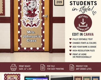 Editable Door Banner | Walgreens Photo Banner  | Classroom Decor | Instant Download