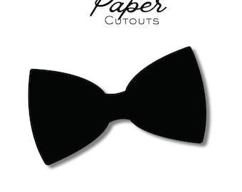 Bow Tie Die Cuts | Cardstock Bow Tie Cutouts | Classroom Crafts | Bulletin Board Decor | Father's Day |Party Decor | 3" 5" 8" | Mixed Colors