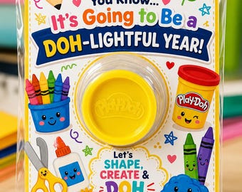 Personalized Play-Doh Back to School Card | Teacher Student Welcome Gift