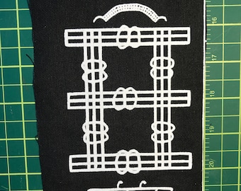 Icelandic punk viking magic stave witches warding patch to increase favor and happiness