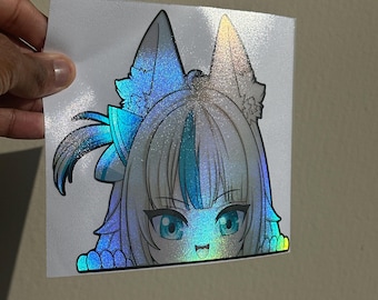 Sameko Saba Peeker Pegatina Holográfica