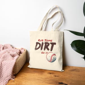 Reiben Sie einige Schmutz auf es Tasche, Sport Mutter Tasche, Baseball Mutter Tasche, Spieltag Tasche, Baseball wiederverwendbare Tasche, Sport Tasche, Baseball Tasche, Einkaufstasche