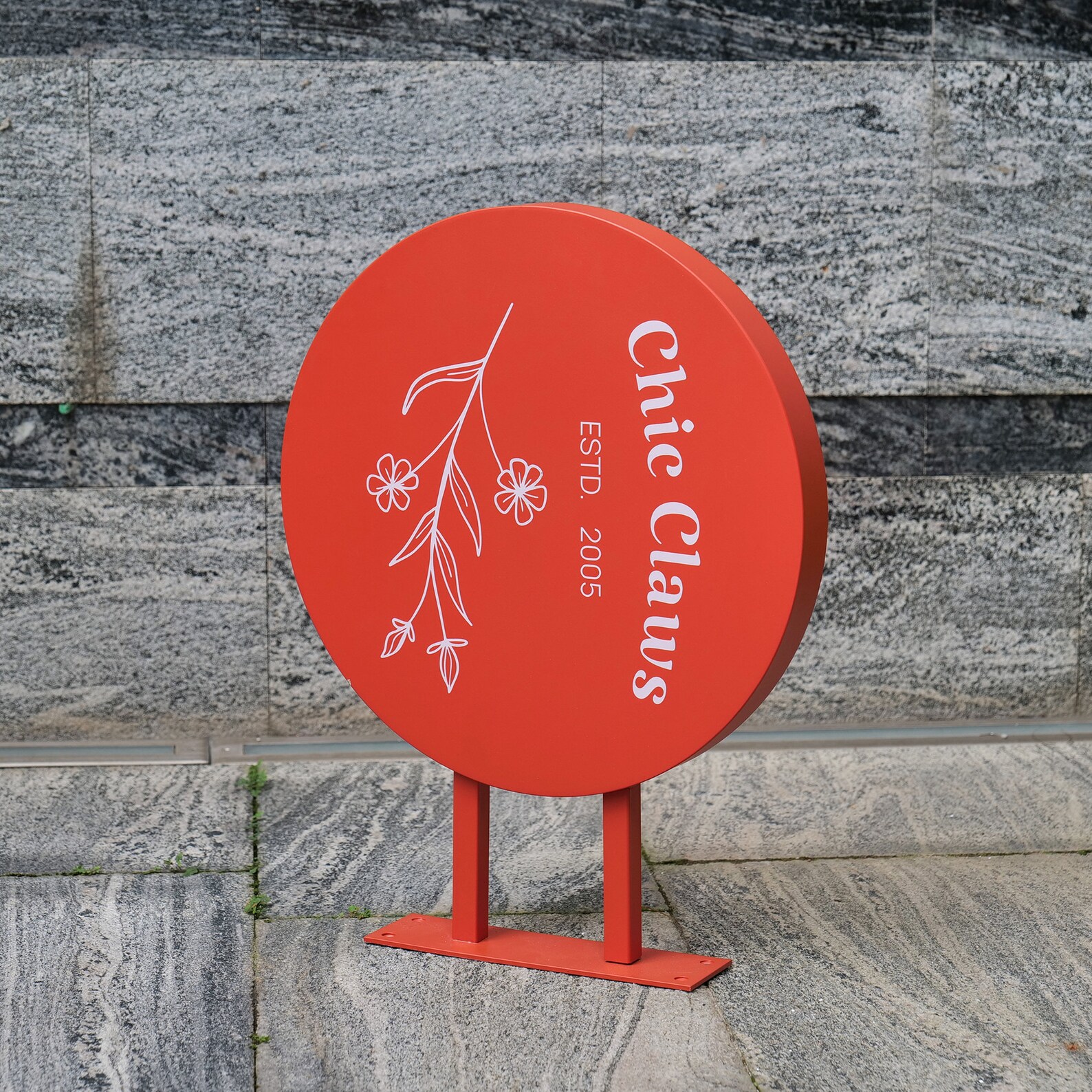 Round Blade Sign,double Sided Sign,custom Storefront Sign,blade Sign ...