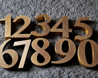 Metal House Number, House Number Metal Sign, Address Plaque, Outdoor Sign, House Numbers, Address Sign, Brass house number