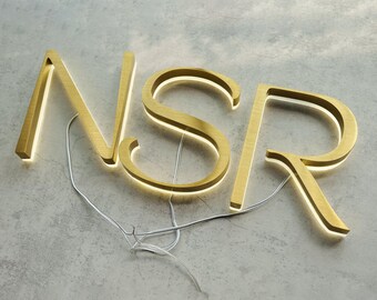 Personalized LED Metal Sign – Custom Letters, Numbers, Logos | Waterproof Backlit Sign for Business & Restaurant