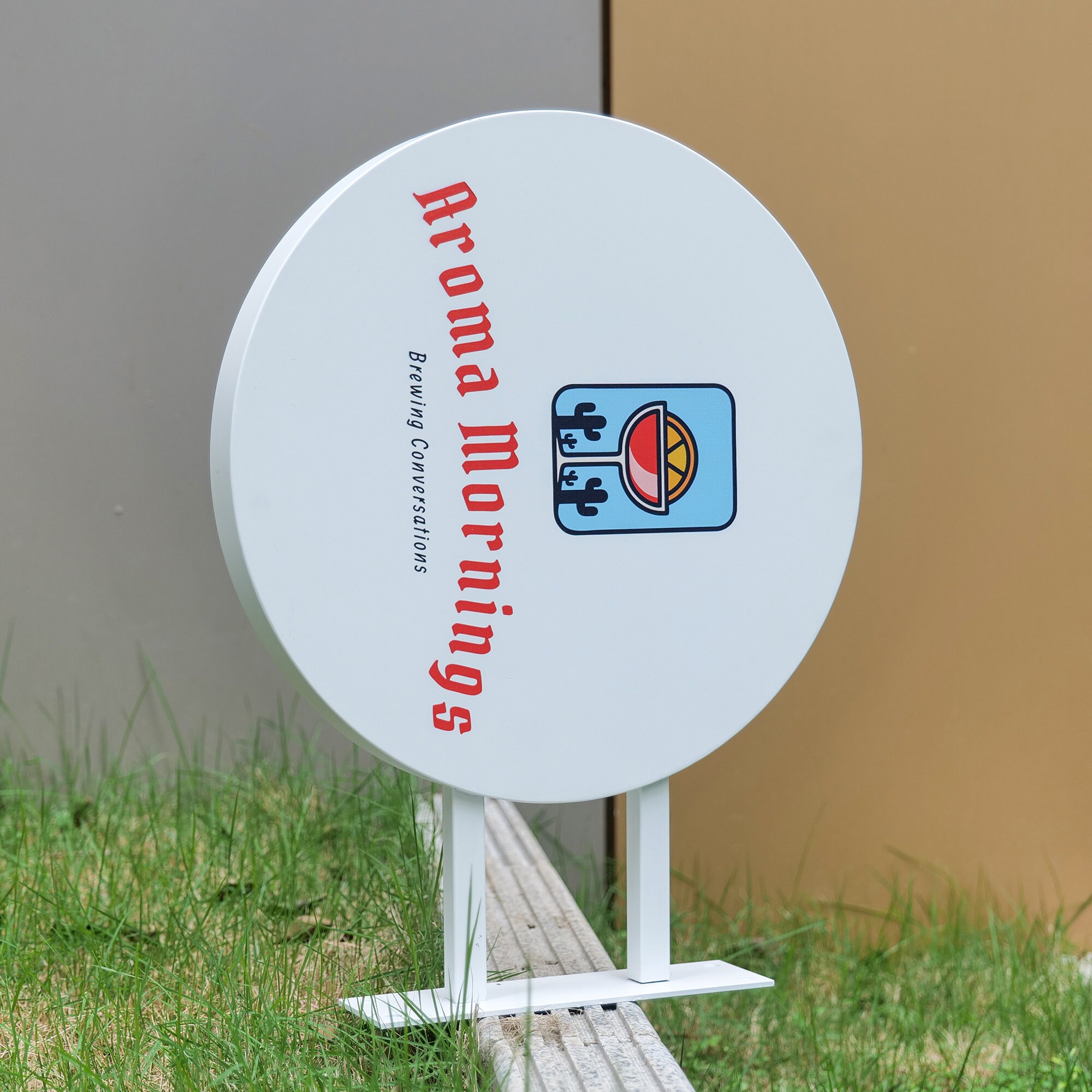 Round Blade Sign,double Sided Sign,custom Storefront Sign,blade Sign ...