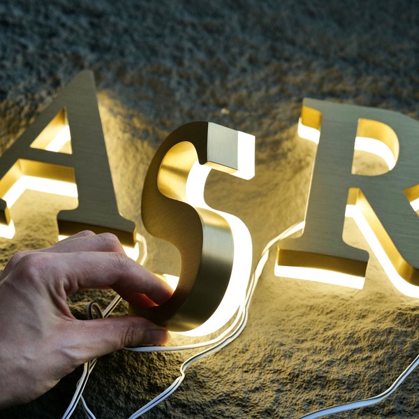 3d Personalized Brass Sign - Etsy