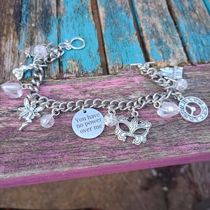 you have no power over me, labyrinth fantasy film charm bracelet