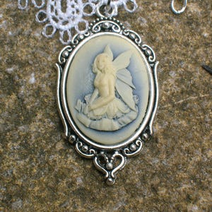 white lace gothic victorian fairy cameo choker