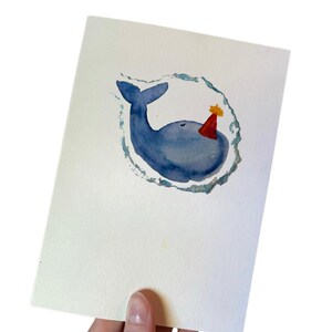 Carte de célébration des baleines