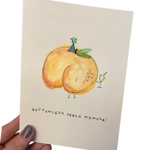 Bottomless Peach Mimosa Card