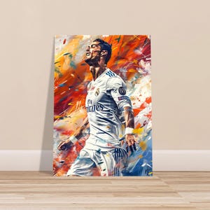 Christiano Ronaldo Poster, CR7 Fußball Poster, Fußballdruck, Fußballkunst, Fußballplakat, Fußballdruck, Fußballkunstgeschenk.