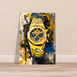 Patek Philippe Poster, Vintage Green Watch Poster, Luxury Watch Poster, Patek Philippe Art, Teenager Room Decor Art, Rolex Fan Print.