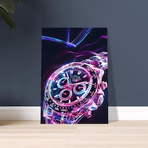 Rolex Poster, Luxury Watch Poster, Rolex Art, Rolex Print, Watch Poster, Watch Print, Watch Art, Wall Decor, Luxury Decor, Gift for Him.