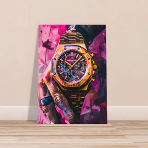 Patek Philippe Poster, Vintage Green Watch Poster, Luxury Watch Poster, Patek Philippe Art, Teenager Room Decor Art, Rolex Fan Print.