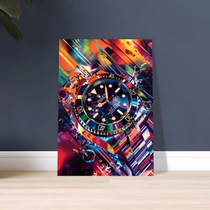 Rolex Poster, Luxury Watch Poster, Rolex Art, Rolex Print, Watch Poster, Watch Print, Watch Art, Wall Decor, Luxury Decor, Gift for Him.
