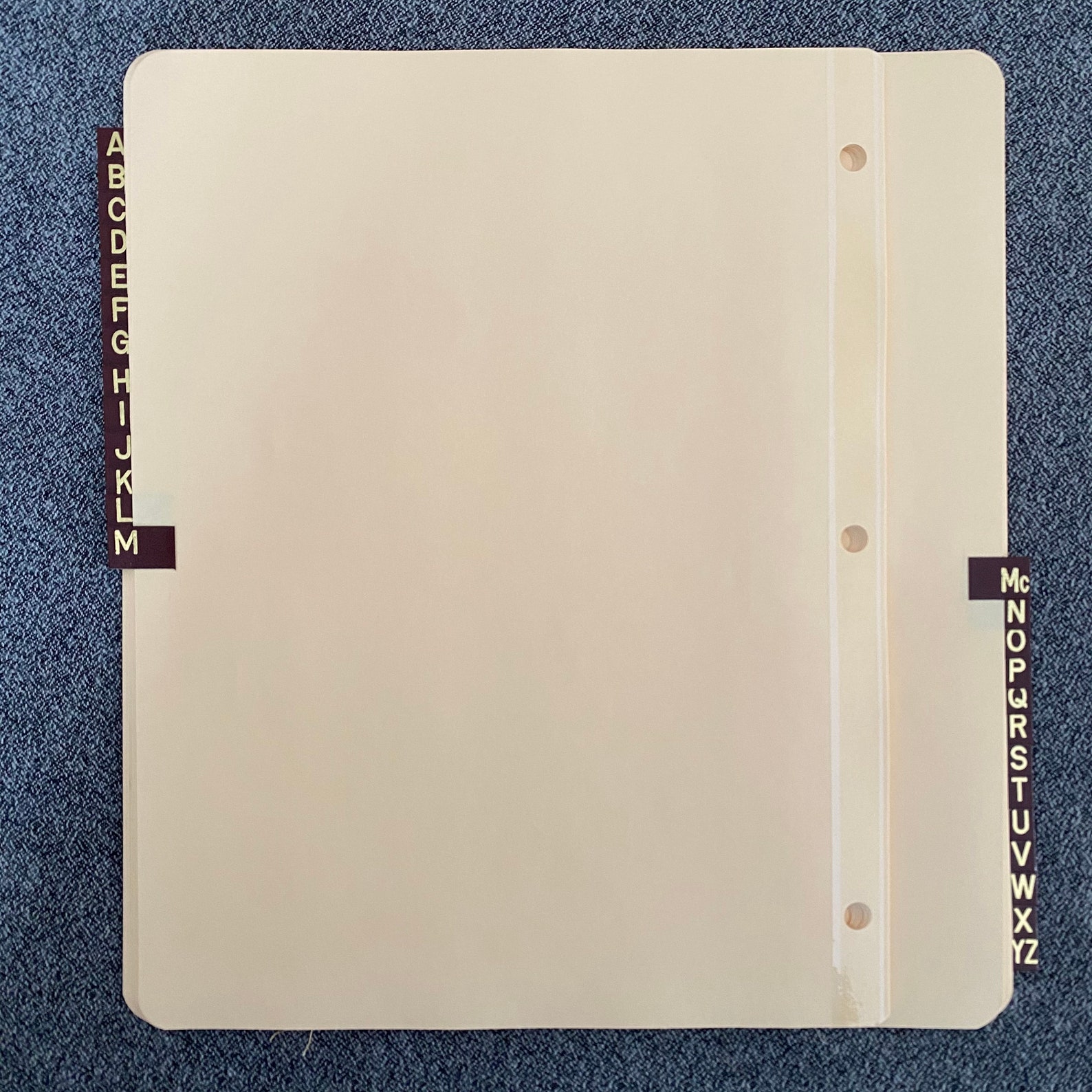 Vintage Alphabetical Tab Dividers 8.5 x 11 Etsy