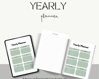 Yearly to Do List, Yearly Tasks, Yearly Planner, Annual Planner ...