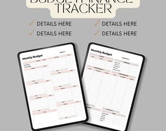 Digital Financial Budget Planner, Undated Digital Planner, Finance Tracker, Goodnotes Template, Portrait Budget Planner,