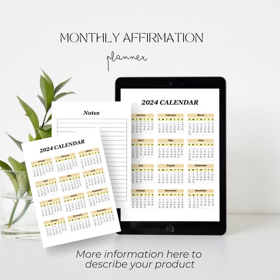 Monthly affirmation planner is good for a student Affirmation  Tracker Printable, 30 Day  Tracker Template, Routine Tracker