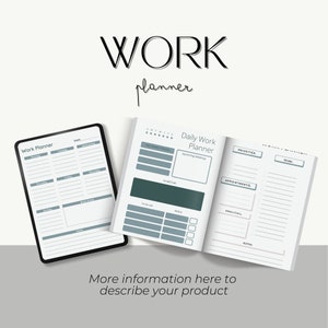 Work Planner, Digital Planner, Work Day Organizer, Daily Planner, Work from home To Do List Goodnotes Office Planner, Business Organizer