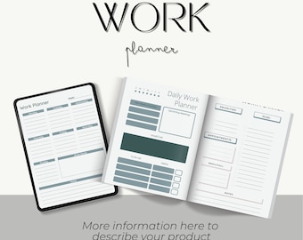 Work Planner, Digital Planner, Work Day Organizer, Daily Planner, Work from home To Do List Goodnotes Office Planner, Business Organizer