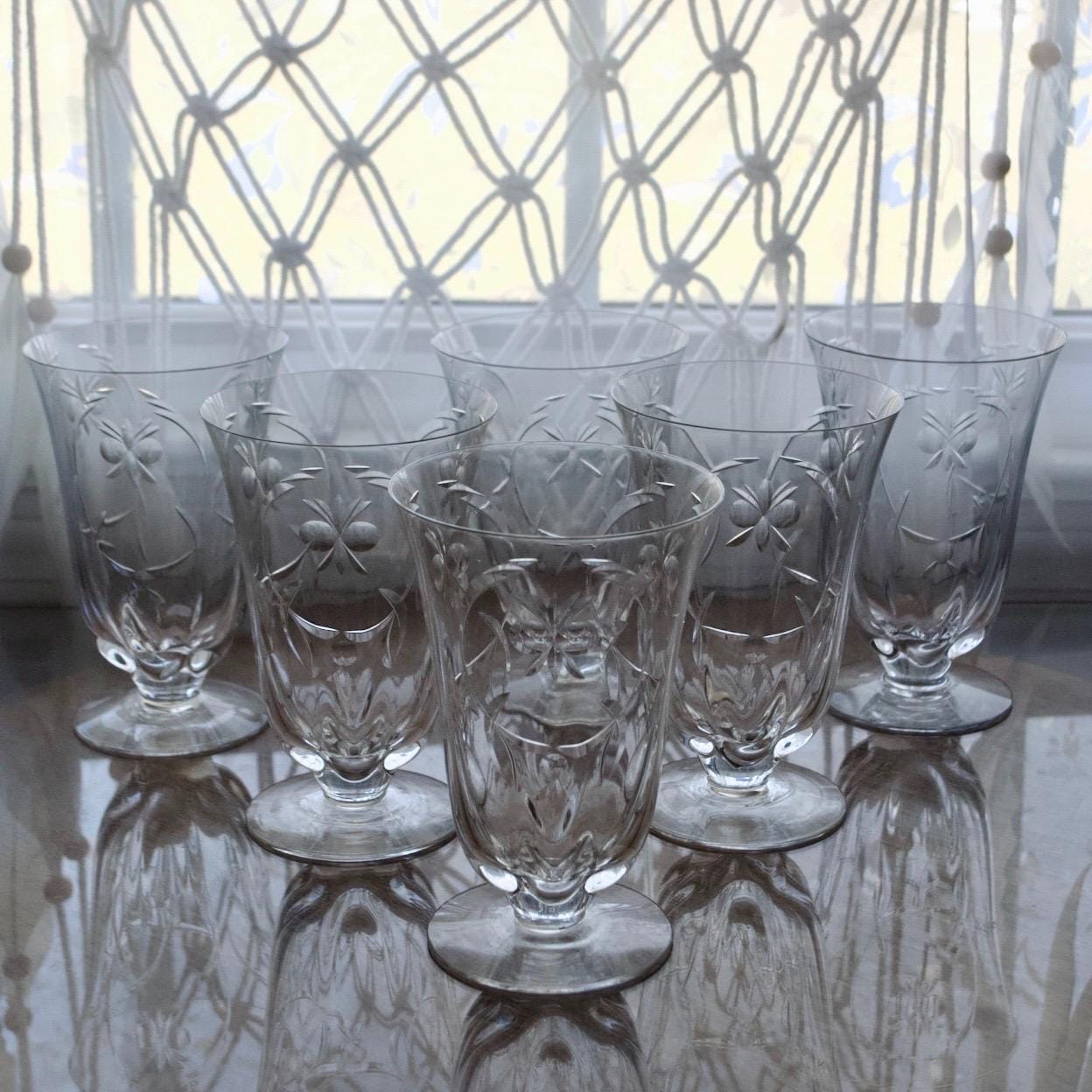 ダンカン＆ミラー シャンティリー アイスティー クリスタルグラス 6 個