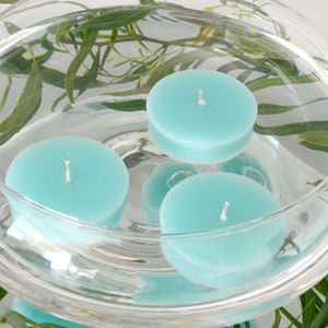 10 pk Spa ROUND PUCK floating candles wedding centerpieces reception decoration Baby shower bridal shower party favors gifts.